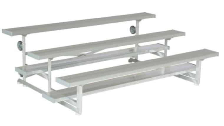 2 Row Tip N Roll Portable Aluminum Bleacher (Seats 12) 9′ | Rental 2 Row Tip N Roll Portable Aluminum Bleacher (Seats 12) 9′ | Rental