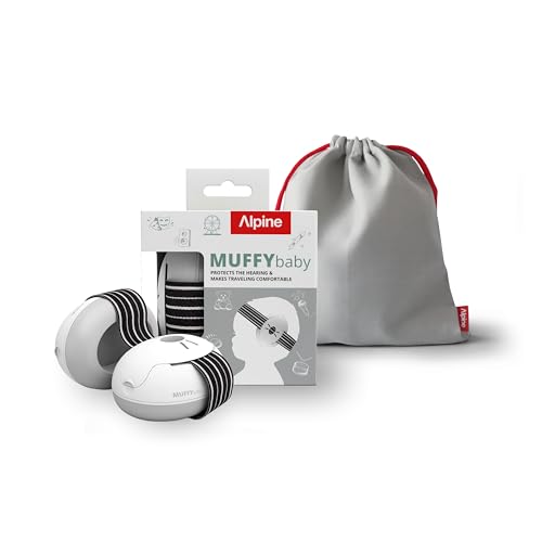 Alpine Muffy Baby Ear Protection for Babies and Toddlers up to 36 Months – CE & ANSI Certified – Noise Reduction Earmuffs – Comfortable Baby Headphones Against Hearing Damage & Imp | Rental