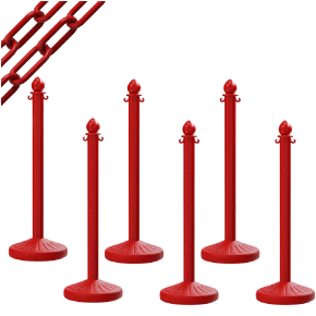 Plastic C Hook For Stanchion – Red | Rental