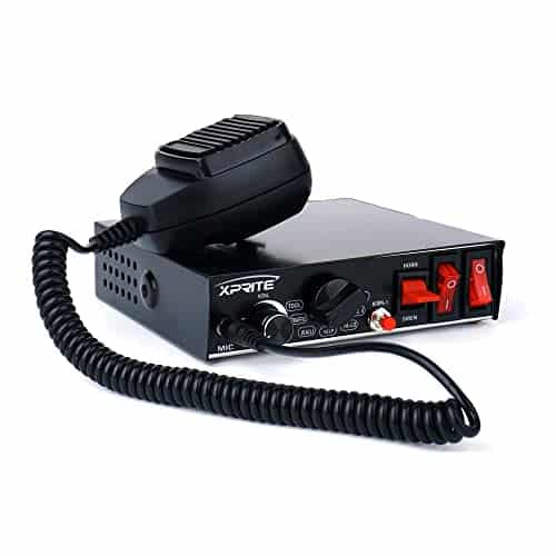 Xprite 200 Watt 8 Tones Emergency Warning Siren PA System Kit w/Handheld Microphone & Light Control Switches (Speaker Not Included) | Rental