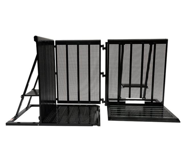 Versa Corner Metal Blow-Through Concert Crowd Barricade Rental – Black | Rental