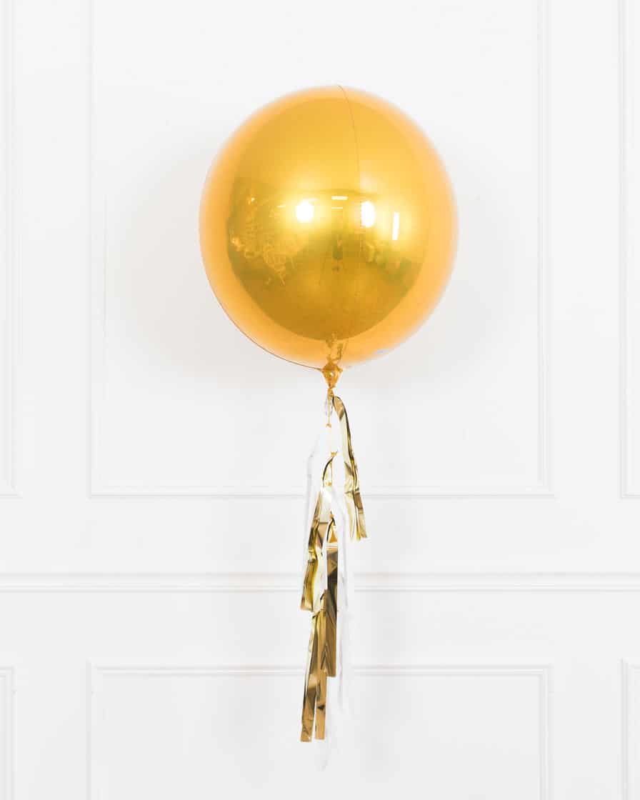 Baptism/Communion – 21in Orb Foil Balloon with Half-Tassel | Purchase