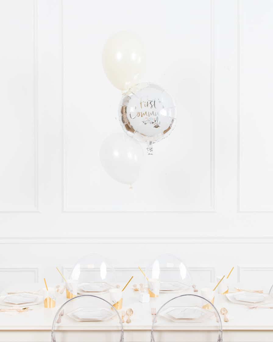 Baptism/Communion – 1st Communion Balloon Bouquet Centerpiece | Purchase