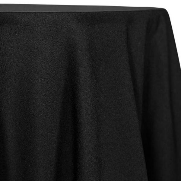 Black – Polyester “Tropical ” Tablecloth – Many Size Options | Rental
