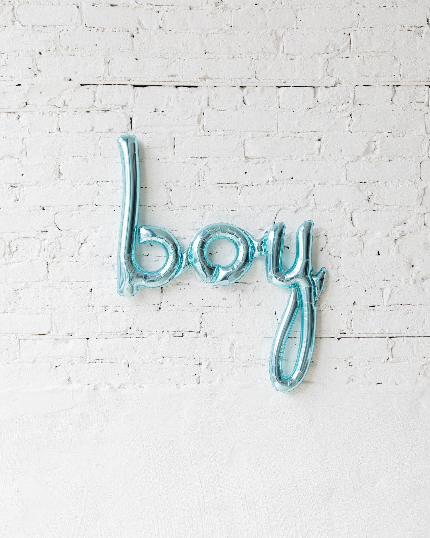 42in Pastel Blue BOY Script Foil Balloon | Purchase