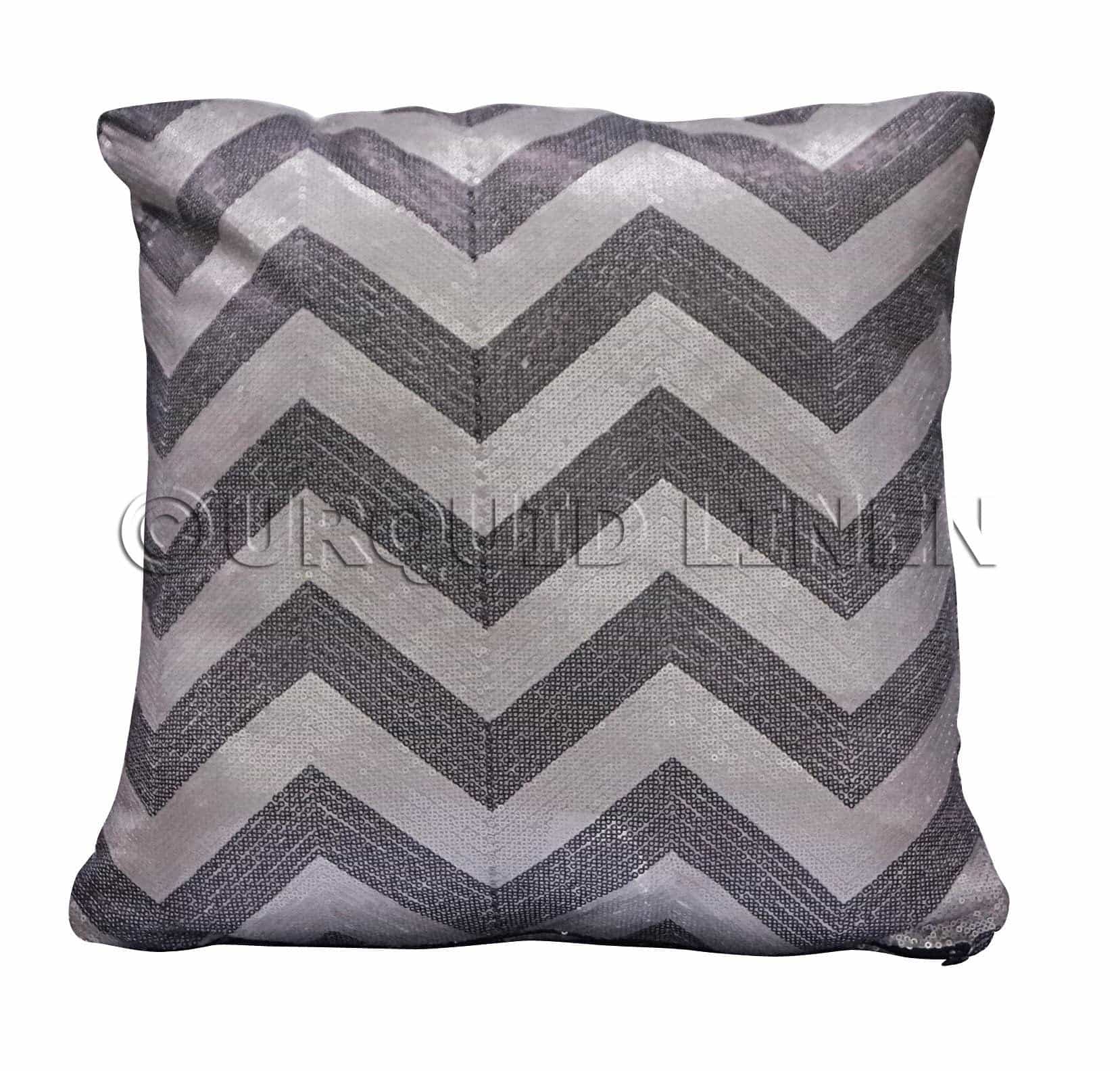 Chevron Sequins Throw Pillow | Rental Chevron Sequins Throw Pillow | Rental