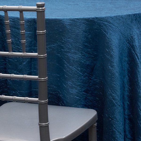 TEAL – *FR* Crushed Taffeta Tablecloth by Eastern Mills – Many Size Options | Rental TEAL – *FR* Crushed Taffeta Tablecloth by Eastern Mills – Many Size Options | Rental