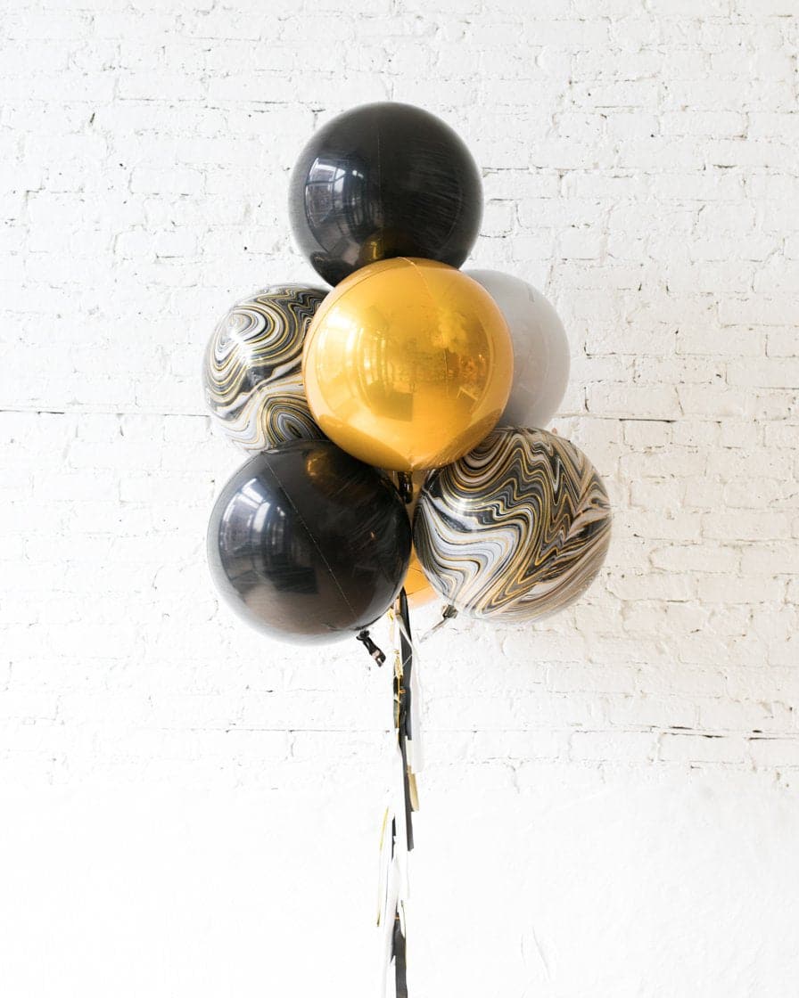 GIFT-Black, White and Gold Palette All Orbs Bouquet | Purchase GIFT-Black, White and Gold Palette All Orbs Bouquet | Purchase
