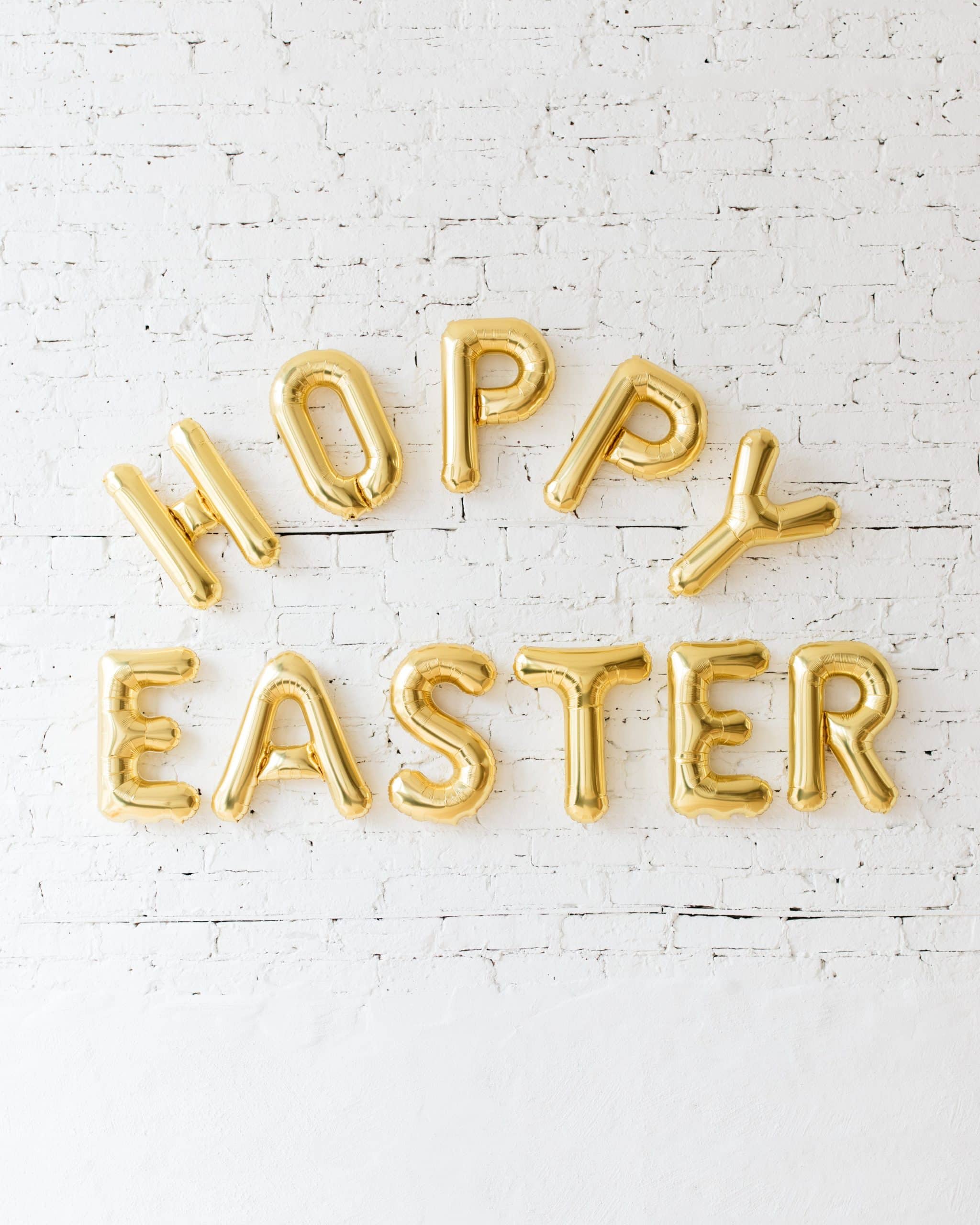 16in Gold HOPPY EASTER Foil Letters Set | Purchase 16in Gold HOPPY EASTER Foil Letters Set | Purchase