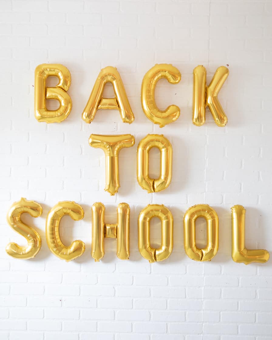 Back 2 School – Back to School Gold Foil Letter Set | Purchase