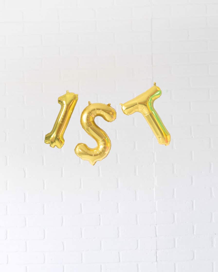 Back 2 School – Customizable Grade 16in Gold Foil Letters Set | Purchase