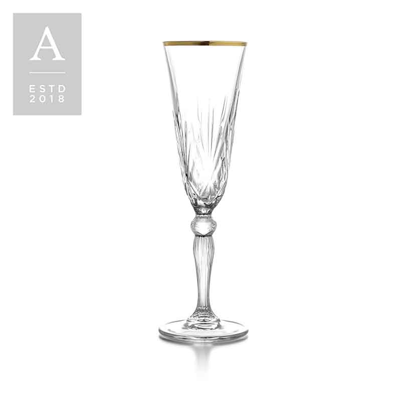 Melodia Gold Champagne Flute | Rental
