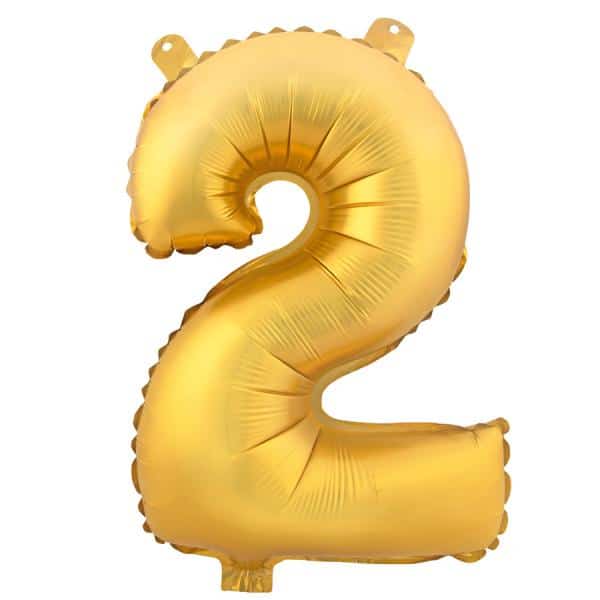 Decostar™ Number Mylar Foil Balloon 16″ – “2” | Purchase