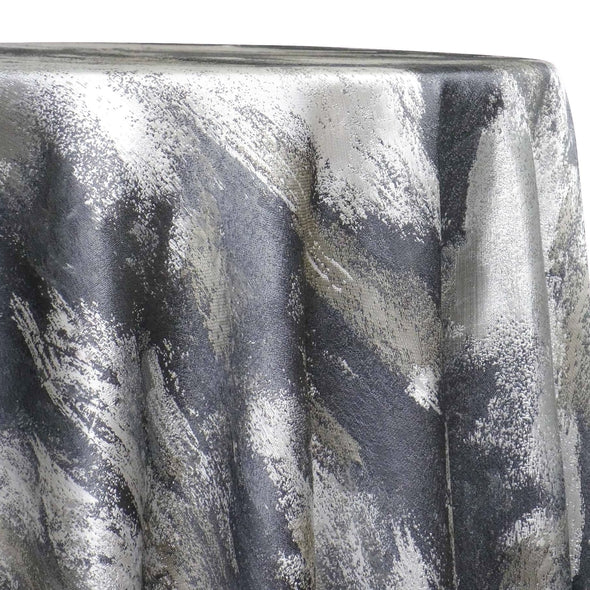 Element Jacquard Table Linen in Silver | Rental