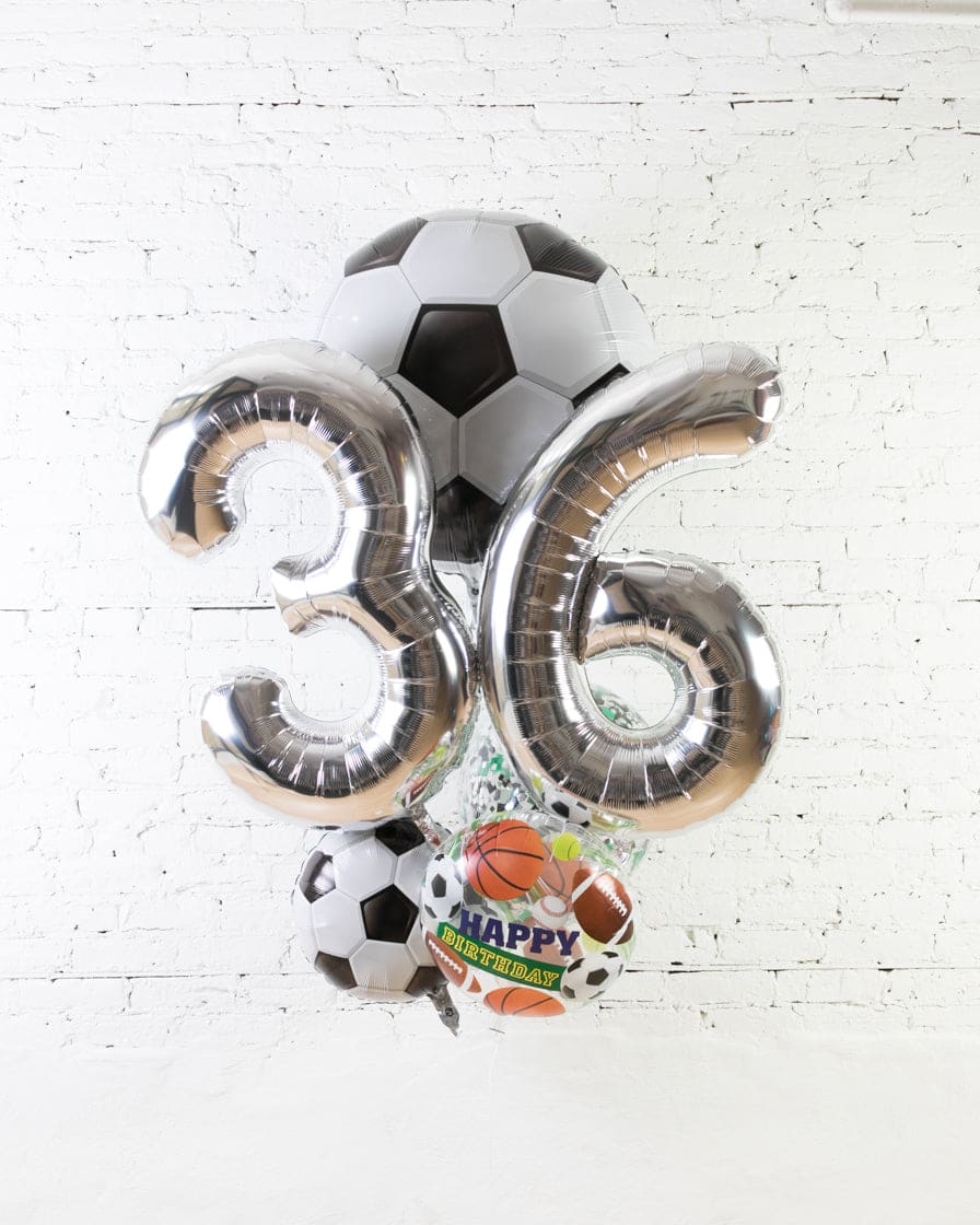 GIFT-Soccer Theme Double Digit Birthday Bouquet | Purchase GIFT-Soccer Theme Double Digit Birthday Bouquet | Purchase