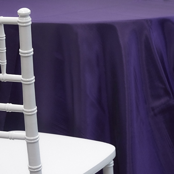 DARK PURPLE – *FR* Taffeta Tablecloth by Eastern Mills – Many Size Options | Rental DARK PURPLE – *FR* Taffeta Tablecloth by Eastern Mills – Many Size Options | Rental