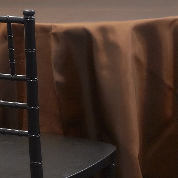 BRONZE – *FR* Taffeta Tablecloth by Eastern Mills – Many Size Options | Rental BRONZE – *FR* Taffeta Tablecloth by Eastern Mills – Many Size Options | Rental