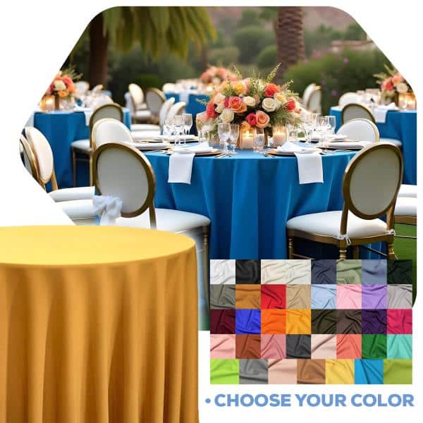 Scuba (Wrinkle Free) – Premium Polyester Tablecloth | Rental