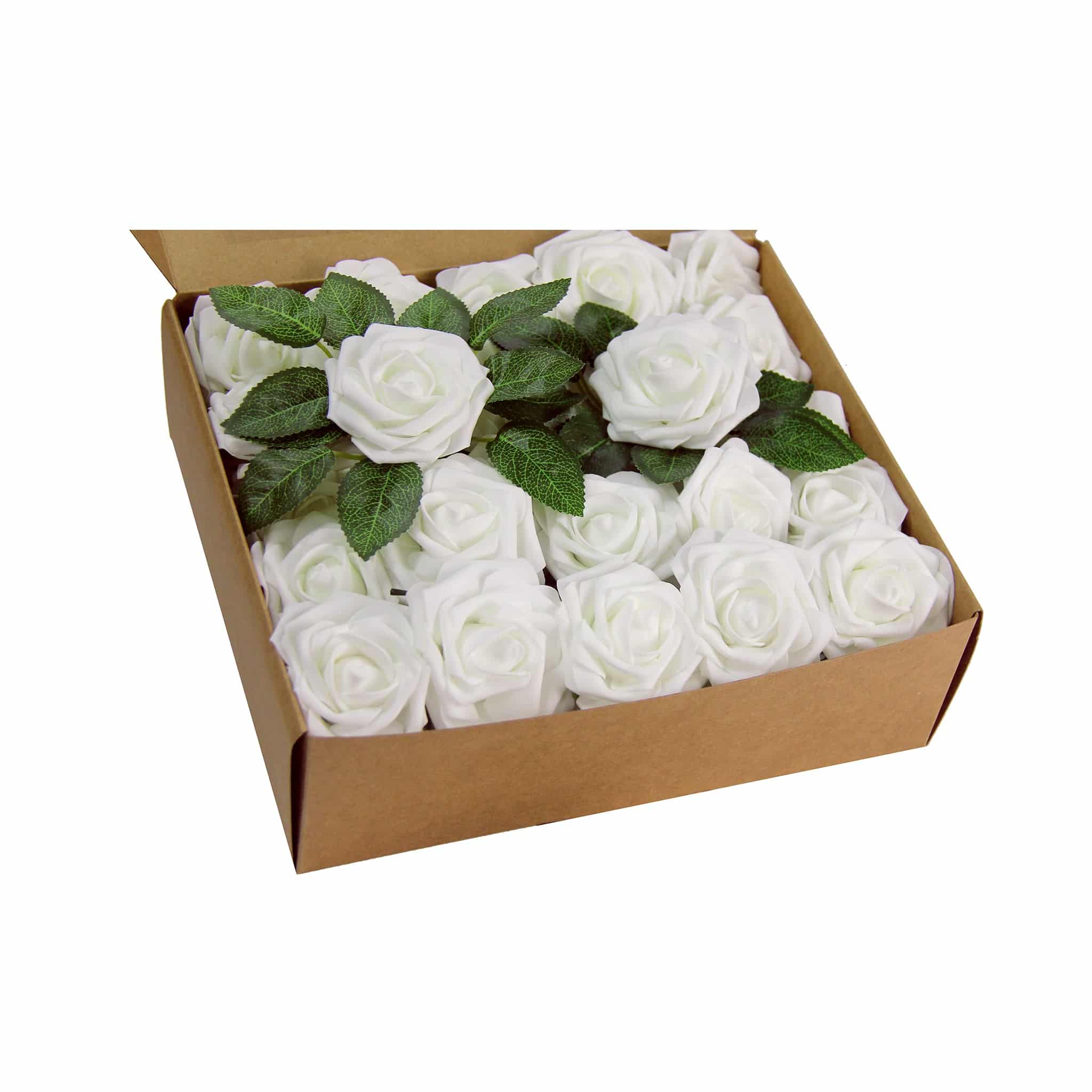 Artificial DIY Foam Rose Stems (50 pcs) – White | Rental Artificial DIY Foam Rose Stems (50 pcs) – White | Rental