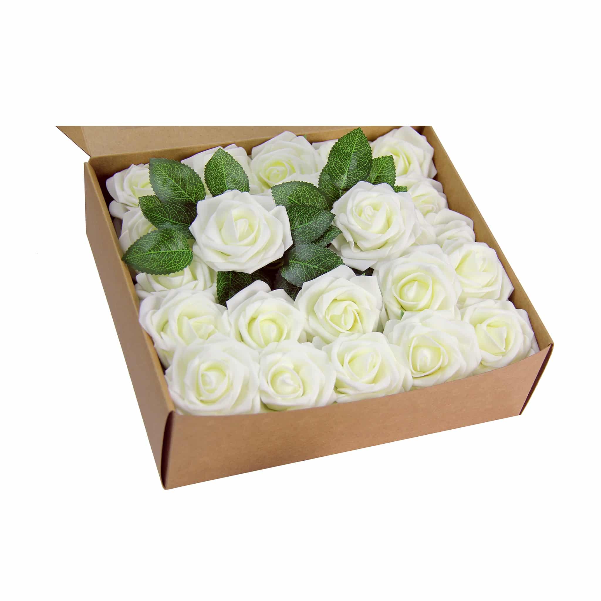 Artificial DIY Foam Rose Stems (50 pcs) – Ivory | Rental Artificial DIY Foam Rose Stems (50 pcs) – Ivory | Rental