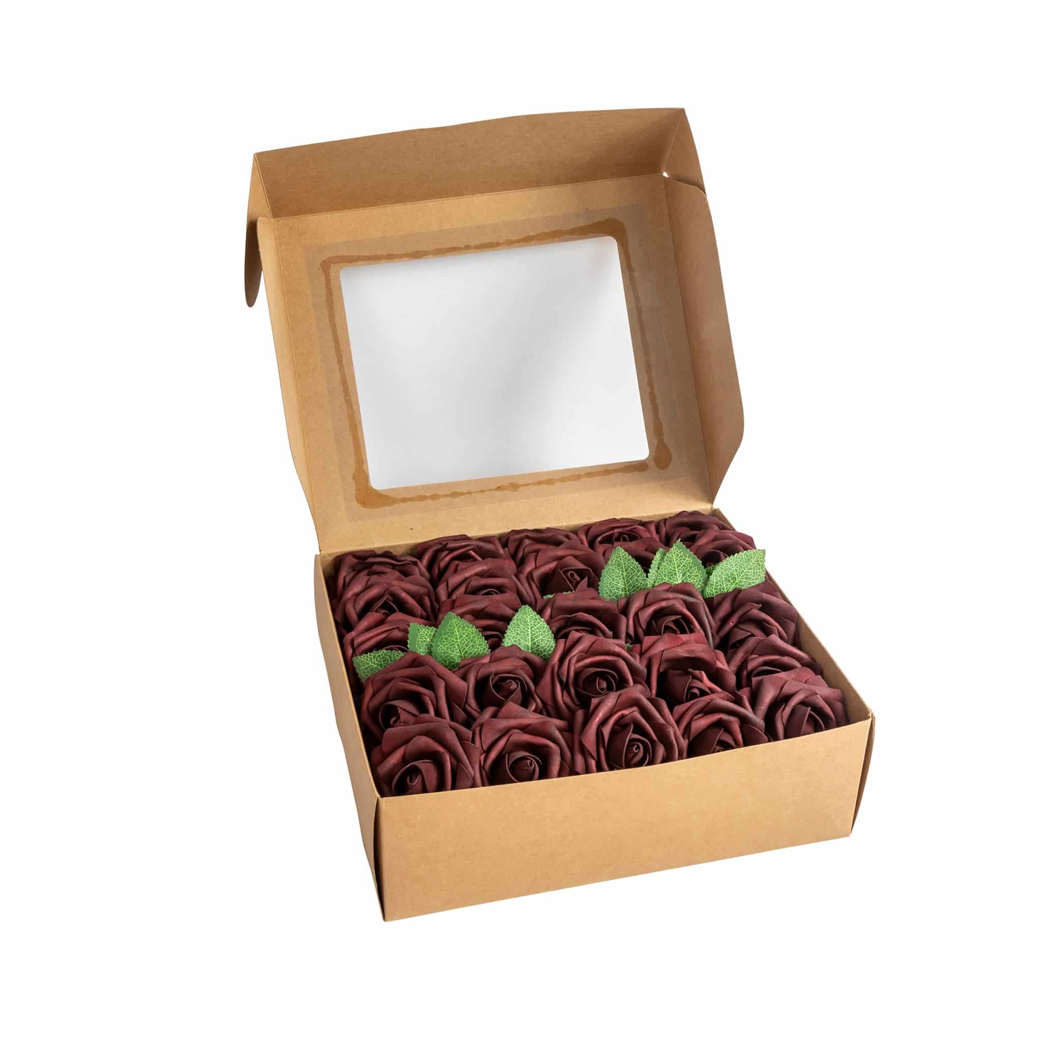 Artificial DIY Foam Rose Stems (50 pcs) – Burgundy | Rental Artificial DIY Foam Rose Stems (50 pcs) – Burgundy | Rental