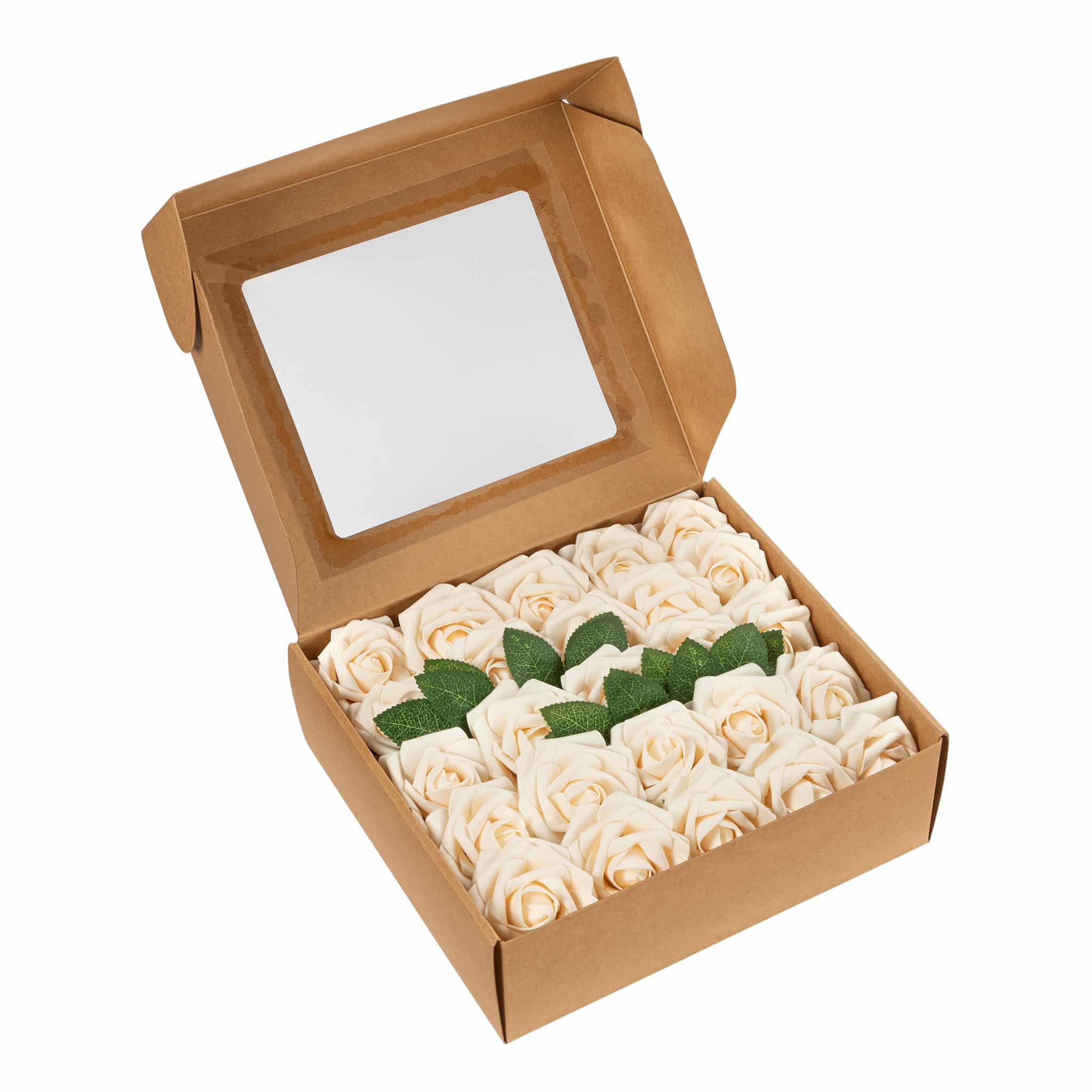 Artificial DIY Foam Rose Stems (50 pcs) – Cream | Rental Artificial DIY Foam Rose Stems (50 pcs) – Cream | Rental