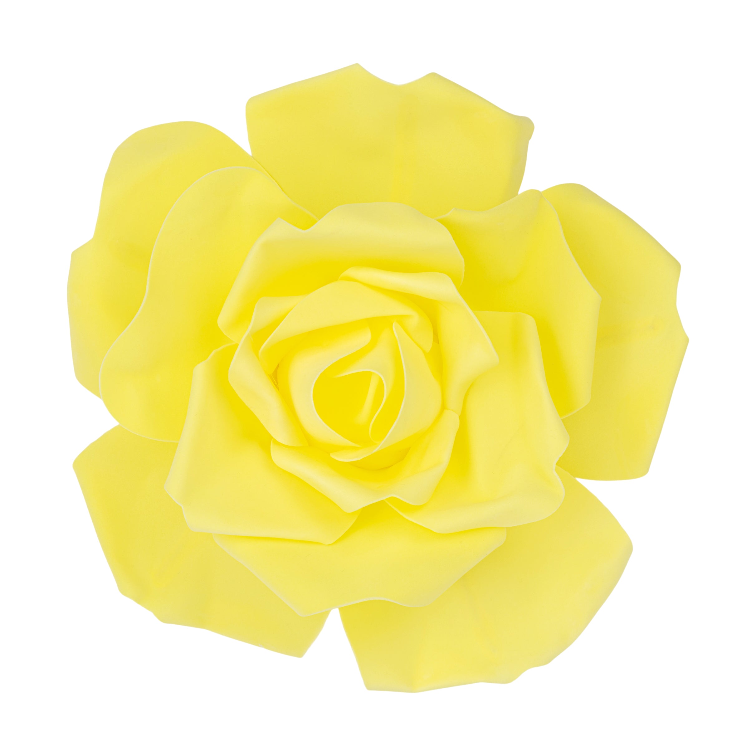 Large Foam Rose Wall Decor 30 cm – Yellow | Rental Large Foam Rose Wall Decor 30 cm – Yellow | Rental