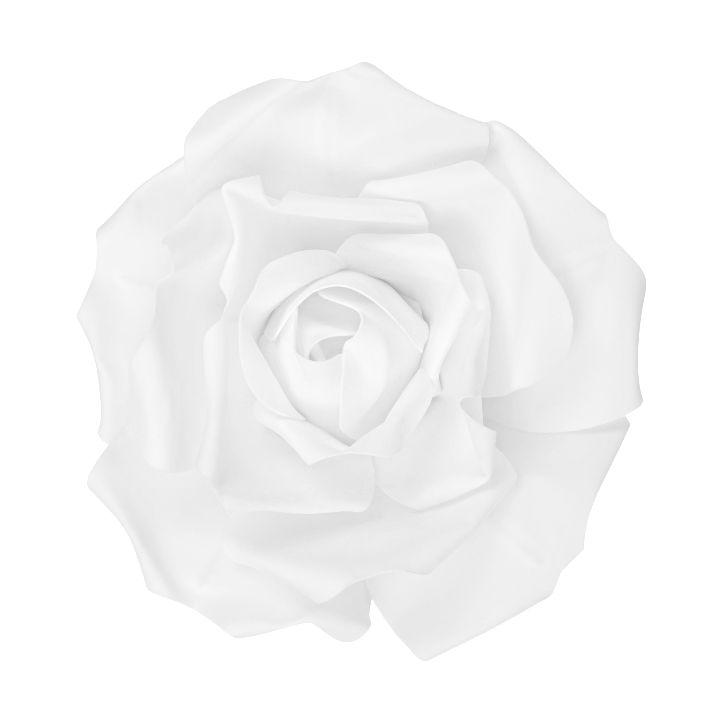Large Foam Rose Wall Decor 30 cm – White | Rental Large Foam Rose Wall Decor 30 cm – White | Rental