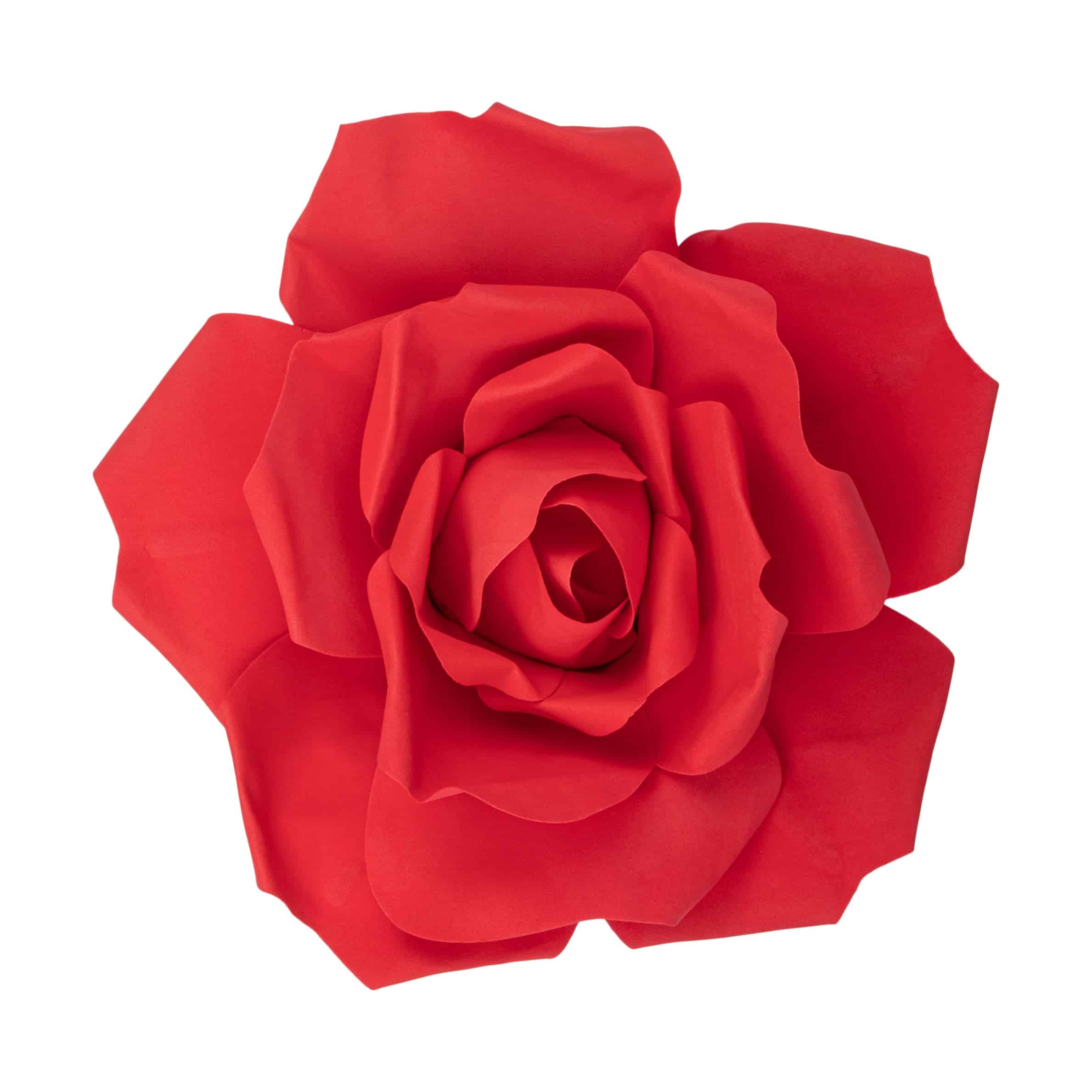 Large Foam Rose Wall Decor 30 cm – Red | Rental Large Foam Rose Wall Decor 30 cm – Red | Rental