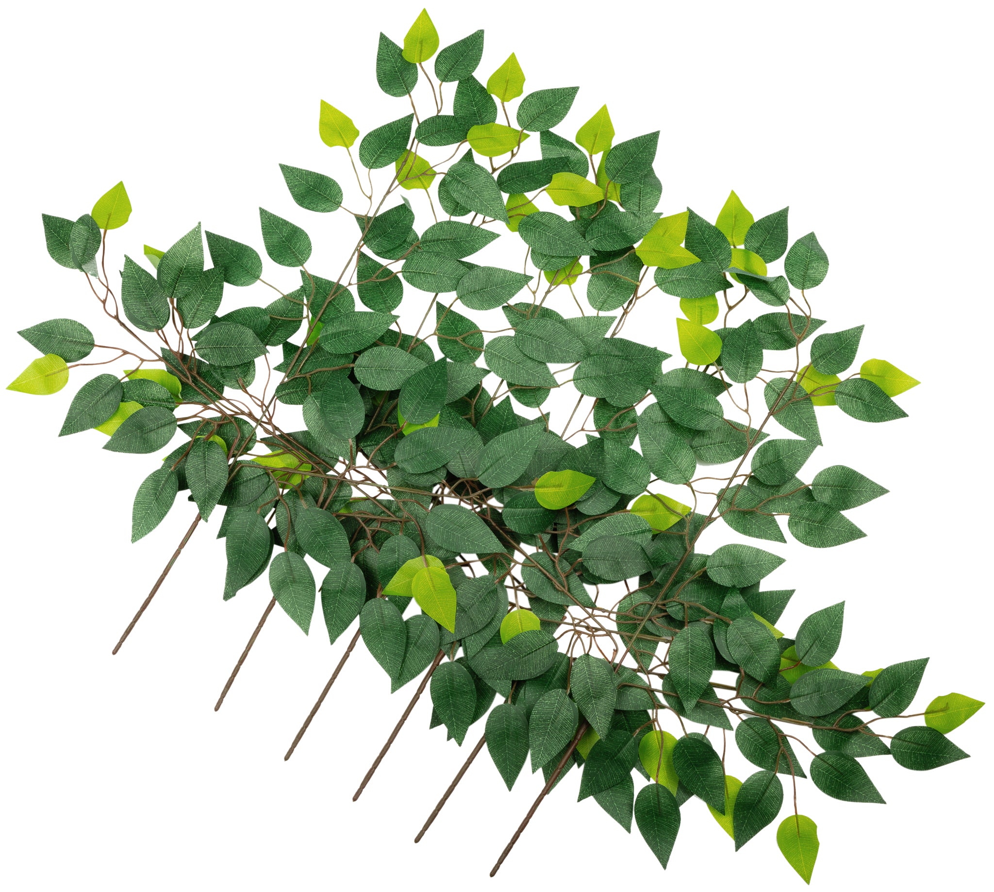 Artificial Silk Ficus Leaf Branches Spray 6 stems Bundle | Rental Artificial Silk Ficus Leaf Branches Spray 6 stems Bundle | Rental