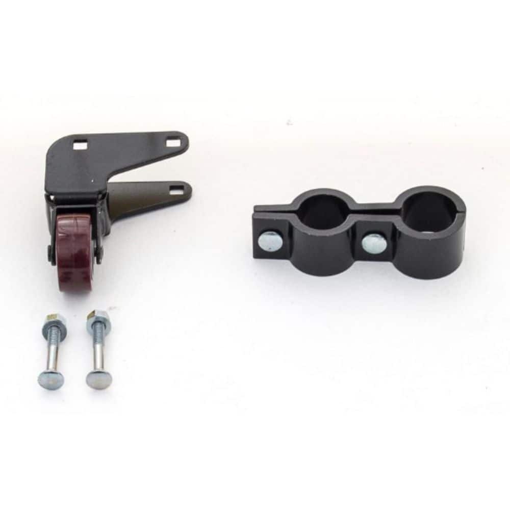 Perimeter Patrol — 4 in. H x 1 in. W Metal Fence Swing Gate Wheel for Portable Security Fence Panel | Rental