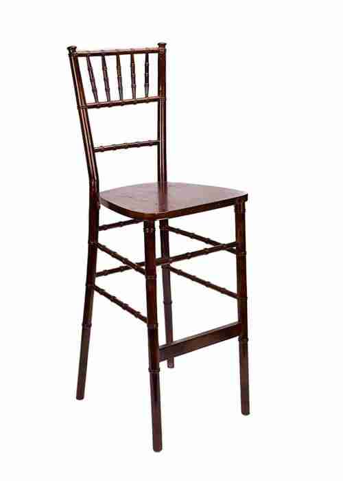 Fruitwood Medium Brown ToughWood™ Chiavari Barstool | Rental Fruitwood Medium Brown ToughWood™ Chiavari Barstool | Rental