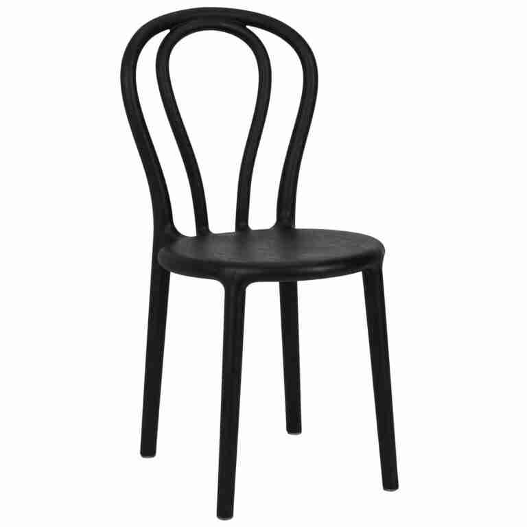 Kids Black Licorice Resin Bentwood Festive Chair | Rental