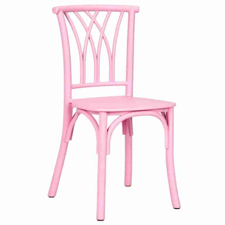Kids Pink ToughResin™ Willow Chair | Rental