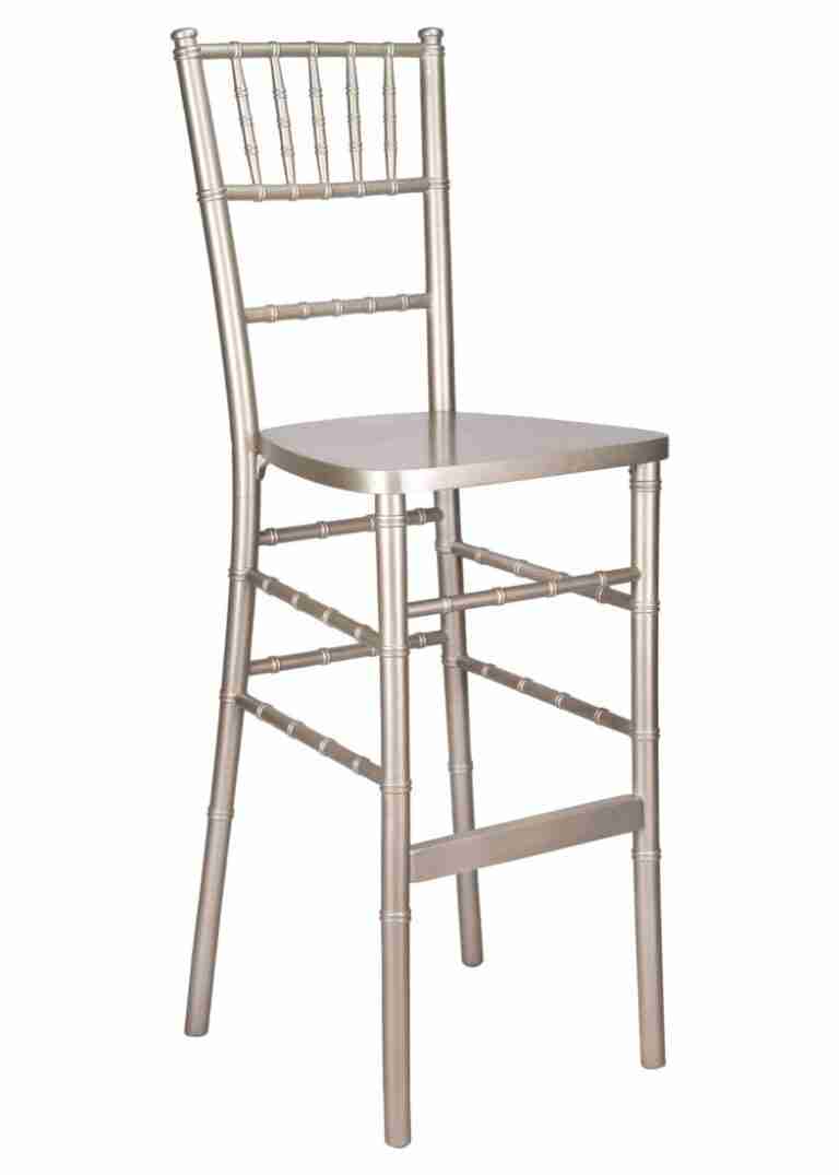 Sparkling Silver Champagne ToughWood™ Chiavari Barstool | Rental Sparkling Silver Champagne ToughWood™ Chiavari Barstool | Rental