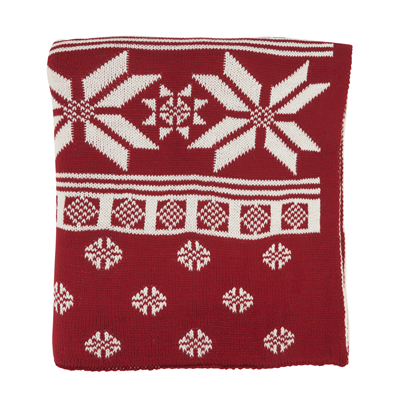 TH028 Knitted Christmas Design Throw | Rental