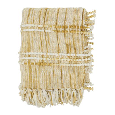 TH037 Striped Woven Throw | Rental