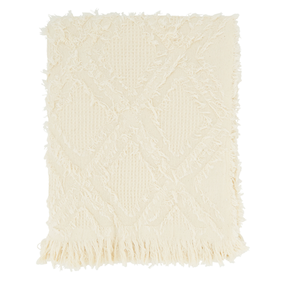 TH1877 Fringe Waffle Weave Throw | Rental