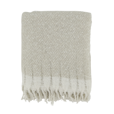 TH229 Faux Mohair Herringbone Throw | Rental
